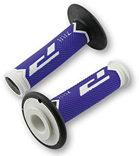 PROGRIP 315-300 PROGRIP Lenkergriffe 788, Cross, Schwarz-Blau-Weiss, für 7/8 Zoll Lenker, Geschlossen