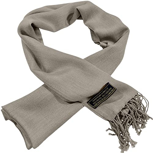 CJ Apparel herr nepalesisk enfärgad design mode halsduk sekunder halsdukar ansikte/hals wrap ny, BEIgE, one size