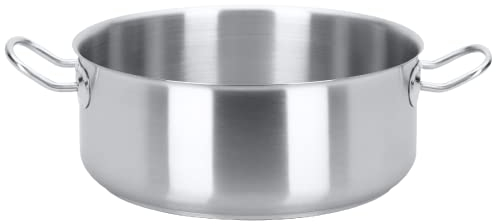 METRO Professional Bratentopf, Edelstahl, 9.8 L, Induktion, backofenfest