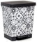 TATAY Poubelle Cuisine avec Pédale Cubik Deco 21L - Intérieur et Extérieur - Pour Sacs de 20 à 30L - Plastique Résistant Sans BPA - 33,5x30x39 cm, Motif Hydraulique
