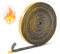 Dichtungsband Selbstklebend, Kamin Dichtband, Ofendichtschnur Feuerfestes Kamindichtung Ofenrohr Dichtung Glasfasern Hitzebeständig bis 500°C für Ofen Kamine Holzöfen (3mm x 10mm x 3m)