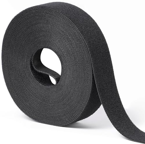 1 in x 30 ft Hook and Loop Roll | No Adhesive Strips, Cut to Length Straps