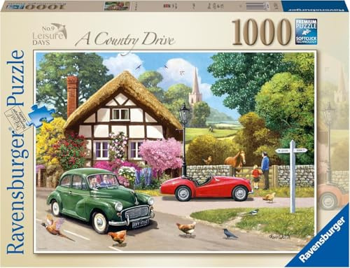 Ravensburger Leisure Days No. 9 A Country Drive 1000 Piece Jigsaw Puzzles for Adults and Kids Age 12 Years Up