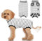 patinadrift Hundebody Nach Op Hunde Body Operation Hündin Rüde Hundebody Wundschutz Erholungsanzug für Hund Body Kastration Hund nach der Operation Kegel-Alternative(Grey,S)