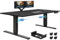 Airfish Höhenverstellbarer Schreibtisch 180x80 cm Elektrisch mit Dual-Motor, Touchscreen & Kabelmanagement – Stehpult mit 100 kg Tragkraft, 3 Speichertasten und 1.5 mm Tischbeinen (Schwarz)