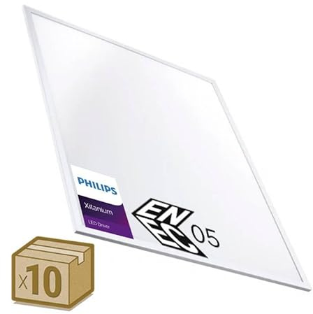 ledbox Pack 10 x Paneles LED 42W, 60X60cm, Driver Xitanium, ENEC05, Blanco frío