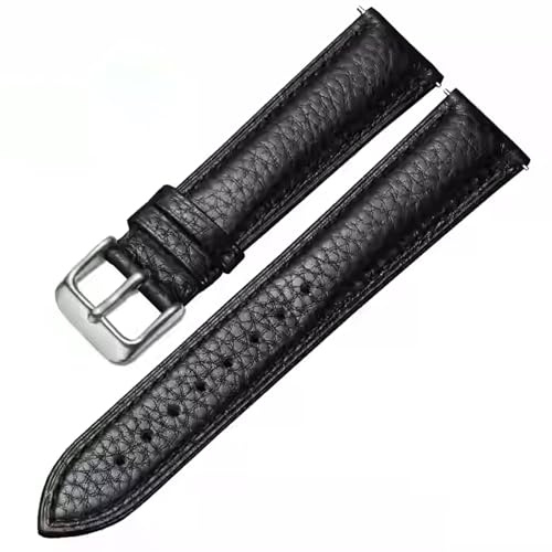 Aoeiwv Uhrenarmbänder Echtes Leder Schnellverschluss Armband Handnähte Textur gepolstert Lederband 12mm 13mm 14mm 15mm 16mm 17mm 18mm 19mm 20mm 21mm 22mm 23mm 24mm Ersatzband für Damen Herren
