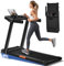 LONTEK Laufband für Zuhause Klappbar mit Steigung 9%, Laufbänder 12KM/H, Treadmill for Home mit 3,0-PS-Motor und LED-Anzeige, Max Belastung 136KG