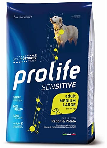 prolife - Sensitive Adult Medium/Large al Coniglio e Patate da 10 kg
