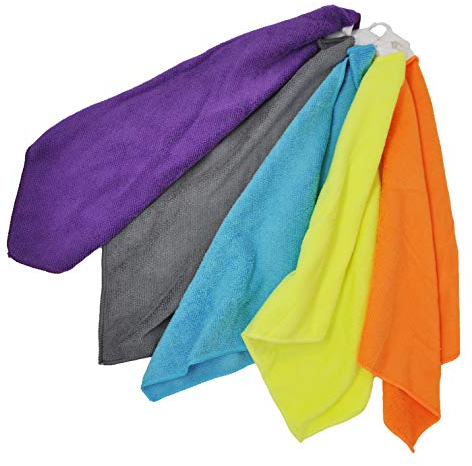 Nespoli Pippo Set 5 Panni in Microfibra, Colori Misti,