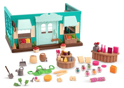 Li'l Woodzeez - Magasin général de Honeysuckle Hollow - Magasin général de Jouets - Aliments et Accessoires pour Le Jeu - Jeu de Figurines pour Enfants - Boutique détaillée - 3 Ans et +