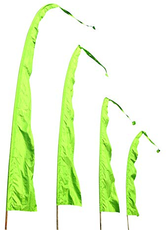 Bali-Fahne, Polyester, maigrün, 6 Meter