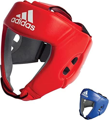 adidas Unisex – Erwachsene IBA Boxing Head Guard Kopfschutz, Rot, XL
