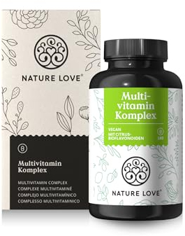Multivitamin Komplex – 180 vegane Kapseln – Vitamine A-Z & Mineralstoffe – mit Grünteeextrakt und Citrus-Bioflavonoiden – hochdosiert und mit Bioaktiv-Formen – laborgeprüft, ohne unnötige Zusätze
