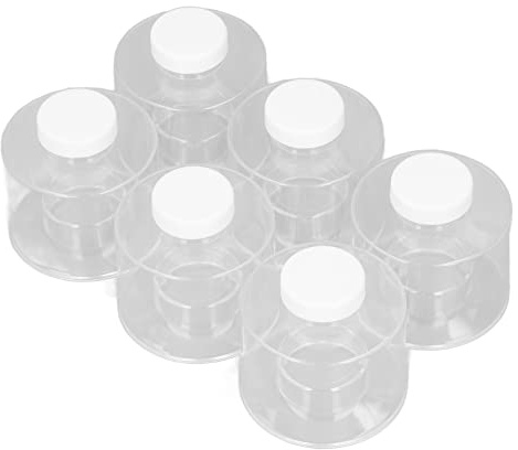 Fdit Vaso per Spezie Impilabile da 6 Pezzi, Bottiglia di Condimento Trasparente per con Torre per Spezie Portatile, Peso Leggero e Buona Funzione di Conservazione