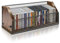 PUTNATRUE CD Storage Rack CD Case,Wooden CD Organizer,Retro-style CD Holder Shelf Decorate Home and Office,Perfect Ideal for Blurays, Cassette,Toys and Medicine