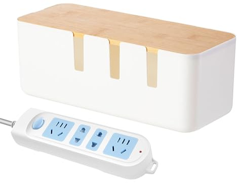 Kabelhanteringsbox - kabelbox sorterad låda | trädäckskabelbox | kabelbox organisatör | kabelbox: kabelhanteringslåda för USB-media