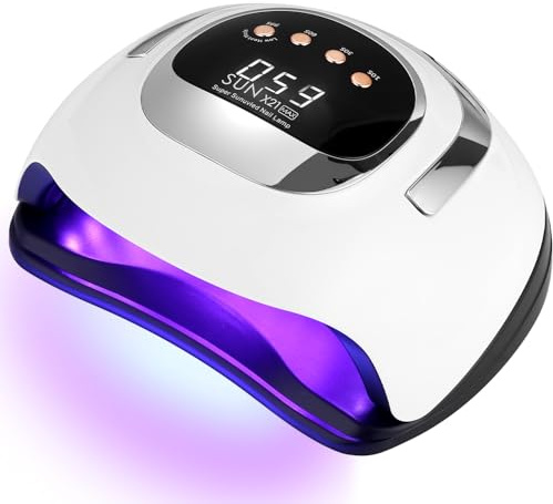 UIHOL 320W Lampada UV LED Unghie, Professionale 72 sfere di lampada a LEDs, Semipermanente Curare Rapidamente Pedicure Fornetto per Tutti i Smalti, Automatico Sensore per Manicure a Casa e in Salone