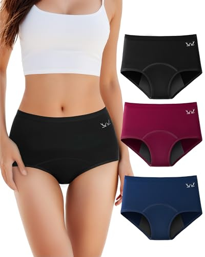 TANSTC Period Pants for Women, Leakproof Menstrual Underwear