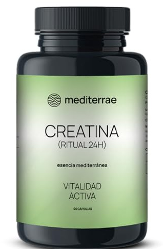 Creatina Monohidrato Cápsulas 120 | Energía y Rendimiento Mental y Físico Diario | Alternativa al Polvo sin Shaker | Ideal para Profesionales Activos | Alta Pureza y Fácil Toma