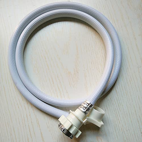 SIXRUN Tubo di Ingresso Dell'acqua per Lavatrice Durevole in PVC con Connettore in Acciaio per Utenti Rispettosi Dell'ambiente, Include 1 Tubo, Adatto per Lavatrice (#1)