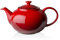 Le Creuset Enamelled Stoneware Classic Teapot, 1.3 Litres, Serves 3-4 Cups, Cerise, 70702130600000