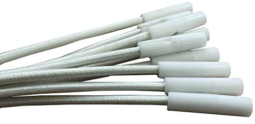 International Pool Protection Tensores para Lona de Piscina Regulables Kit 10 Ud Blancas