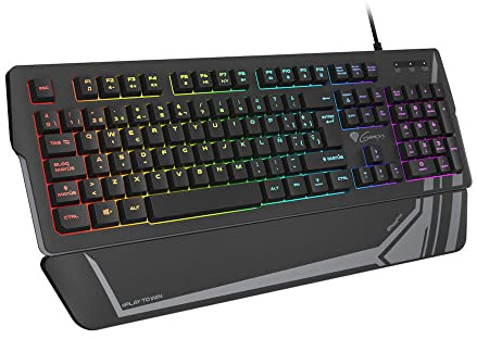 Genesis Rhod 350 RGB - Teclado Gaming con Retroiluminación RGB, Layout Español, 104 Teclas