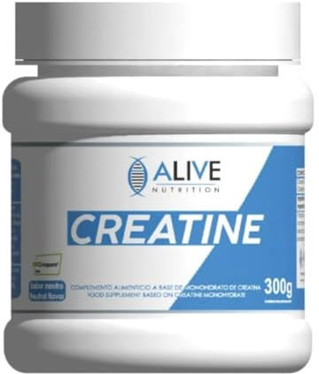 Kreatin Monohydrat. Proteiner för muskelmassa. Kreatin i pulverform. Idealisk för gym före träning. Creatine Creapure monohydrat perfekt som sporttillskott. Creatine monohydrate. Behållare på 300 grm.