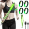 LED Reflektorbänder mit 4 LED Armband, Lauflicht Joggen mit Reflektoren Gürtel, Reflektor Gürtel USB Aufladbar, Hohe Sichtbarkeit Reflektoren Gurt, Reflektierender Sicherheitsgürtel für Fahrrad Laufen