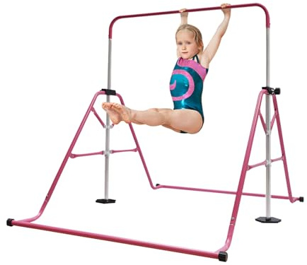 ACROSSPART Barre de gymnastique intérieure pour enfants - Barre de gymnastique - Barre de gymnastique - Barre de gymnastique - Réglable en hauteur - Jusqu'à 80 kg