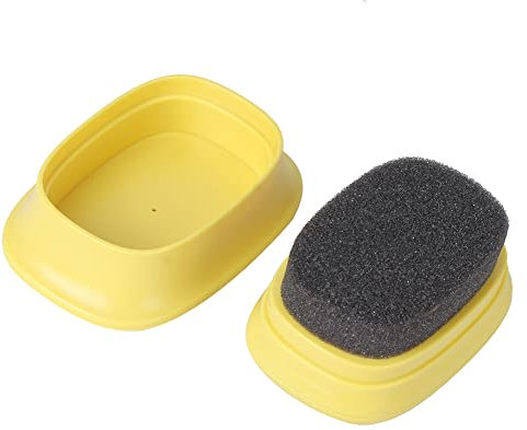 Mini Household Shoes Cleaner Brush Polish Buffing Sponge Shoes Care Cleaning Tool (Yellow-transparent shoe oil)