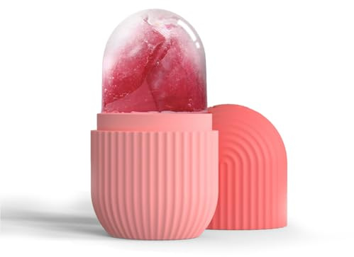 JYNVO rullo di ghiaccio, rullo di ghiaccio per il viso, rullo di ghiaccio in silicone per il viso, rullo di ghiaccio riutilizzabile per il viso per la riduzione dei pori, schiarimento delle rughe