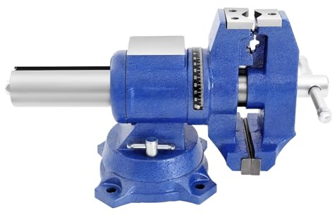 Tornillo de banco giratorio de 100 mm, mordazas de acero de alta calidad, fijación segura de piezas de trabajo, tornillo de mesa para fresadoras