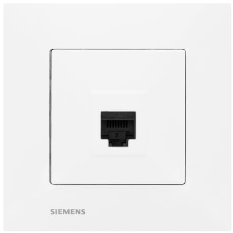 Prise RJ45 Blanc Delta Viva + Plaque Blanc