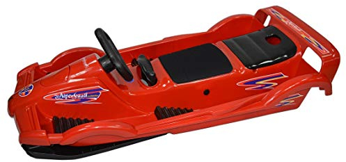 AlpenGaudi Bob für Zwei Double Race Rot 114 x 55 x 28 cm Zweisitzer Schnee Schlitten Neuware in OVP