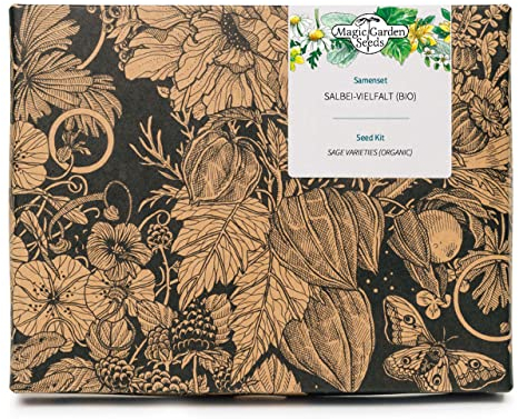 Salbei-Vielfalt (Bio) - Samen-Geschenkset mit 3 aromatischen & schön blühenden Sorten zum Würzen & Räuchern