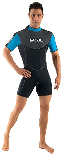 SEAC Sense - Mono Corto para Hombre de Buceo y apneo, Neopreno superelástico de 2,5 mm