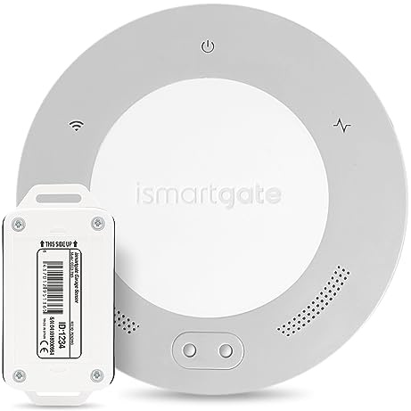 ismartgate LITE Smart Garage Door Opener Remote, APP Control, Compatible with Apple Homekit, Amazon Alexa, Google Assistant, IFTTT, Compatible with All Garage doors. Wireless sensor included.