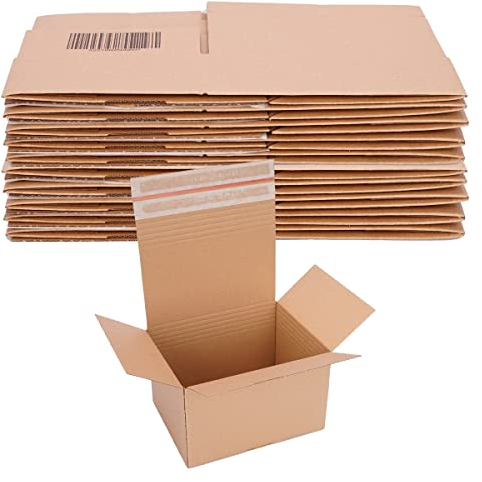 verpacking Automatik Karton 260 x 200 x 115-160 mm höhenvariabel Braun (Außenmaß 265 x 205 x 120-165 mm) VP 40 Versandkartons mit selbstklebendem Deckel (20 Stück)