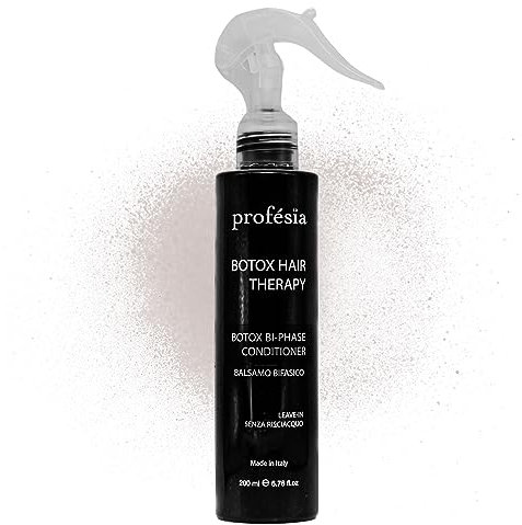 PROFESIA Balsamo Districante Capelli Spray Bifasico 200ml Capelli Secchi e Danneggiati Balsamo senza Risciacquo con Olio di Argan per Capelli, Macadamia, Acido Ialuronico Balsamo Capelli Professionale