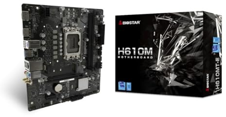 Biostar Motherboard H610MTE LGA 1700 Intel H610