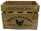 HUEVERA Caja Madera MARRÓN Farm 19,5X13X14CM