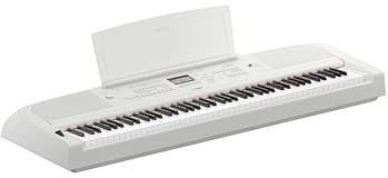 Yamaha DGX-670 - Portable Grand Digital Piano with 88 Weighted Keys, Bluetooth Audio, CFX Piano Sound, 630+ Voices, Professional Features - White
