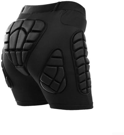 Pantalones cortos de protección para snowboard con almohadillas para cadera y glúteos, almohadilla flexible para equipo de protección al aire libre (XXXL)