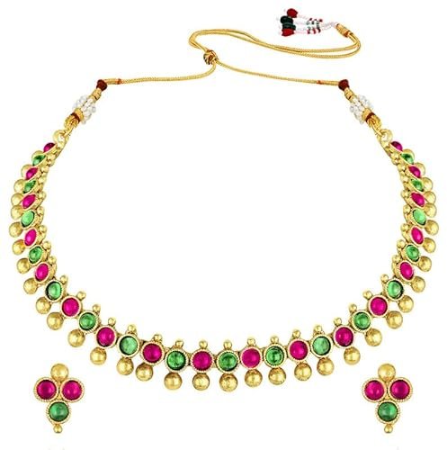 Aheli Indian Necklace Earring Set Indian Traditional Bollywood Fashion Jewelry Gift for Women
