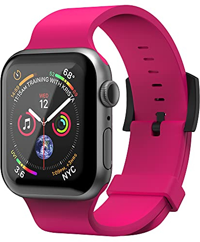 Superdry Bracelet de montre compatible avec Apple Watch, bracelet en tissu en nylon, ajustement confortable et flexible, bracelet Smart Watch, idéal pour le sport, le fitness, la course, 42/44 mm,