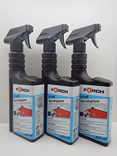 FÖRCH SPRÜHGLANZ P346 VERSIEGELN WAX KFZ LACK REINIGER POLIEREN GLANZ 500ml (3)