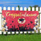 BETESSIN Decorazione Festa Laurea - Banner Congratulazioni, Festone Striscione, Ghirlanda Bandiera per Casa Fai da Te