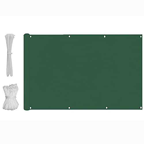 QIAOH Balcony Privacy Screen Cover 75cmx900cm, Fits Apartment Railings, Patio Decking, Privacy Screen for Balcony Apartment, Fence Privacy Screen, Sun Protection, Heat Insulation